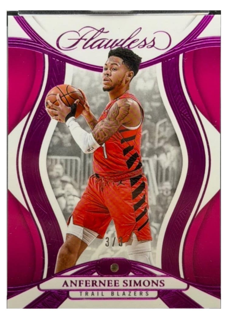 2024-25 Panini Flawless Base Gems Anfernee Simons #35 card