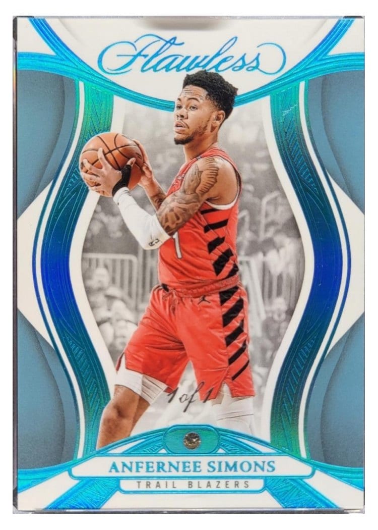 2024-25 Panini Flawless Base Gems Anfernee Simons #35 card