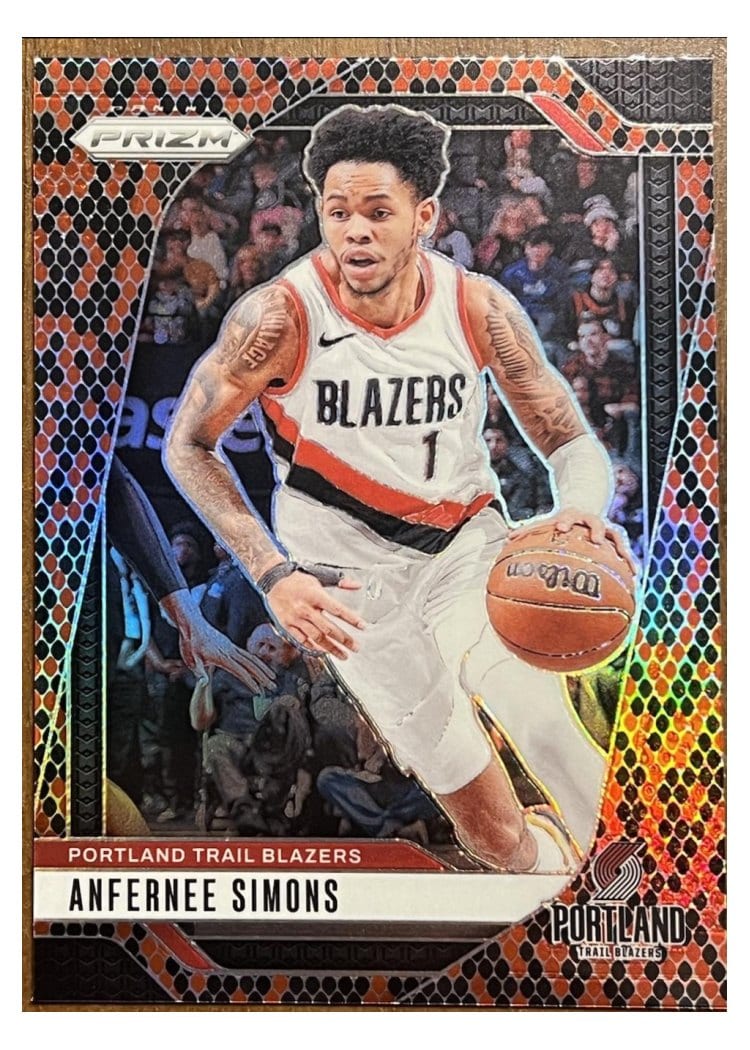 2024-25 Panini Prizm Base Set Anfernee Simons #45 card