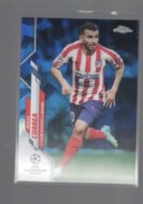 2019 Topps Chrome UEFA Champions League Sapphire Angel Correa #87 card