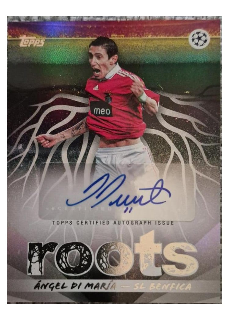 2025-26 Topps UEFA Club Competitions Roots Autographs Ángel Di María #RA-AM card