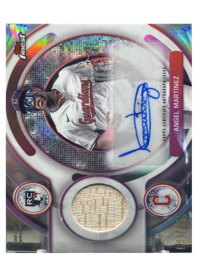 2025 Finest Rookie Autograph Relics Angel Martínez #RAJR-AM card