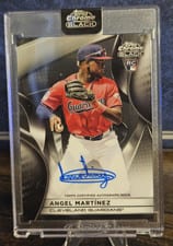 2025 Topps Chrome Black Autographs Angel Martínez #CBA-AMA card