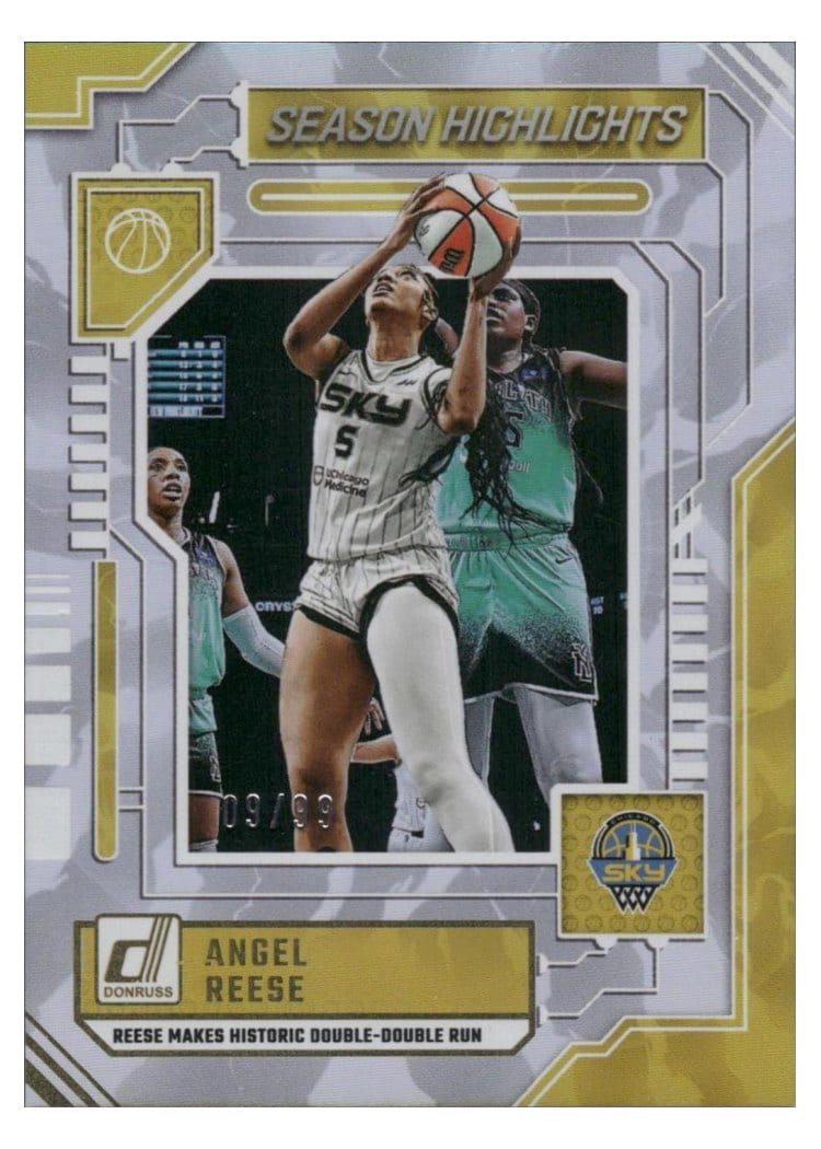 2025-26 Donruss WNBA Season Highlights Angel Reese #19 card