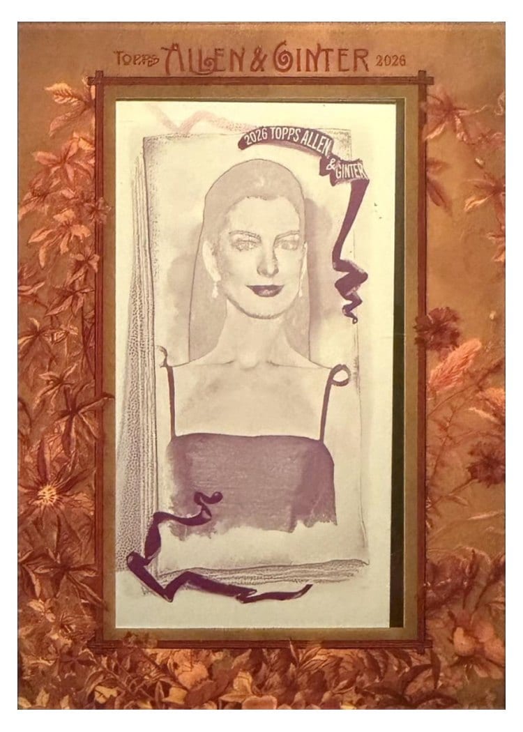 2026 Topps Allen & Ginter Anne Hathaway Printing Plate Framed Mini #126