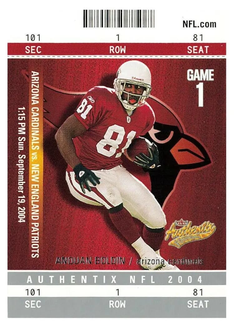 2004 Fleer Authentix Anquan Boldin #18 card