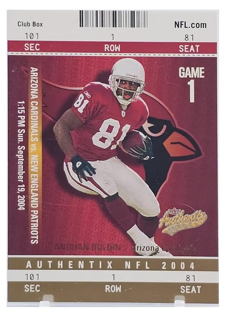 2004 Fleer Authentix Anquan Boldin #18 card