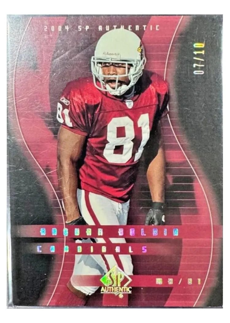 2004 SP Authentic Anquan Boldin Black #2 card