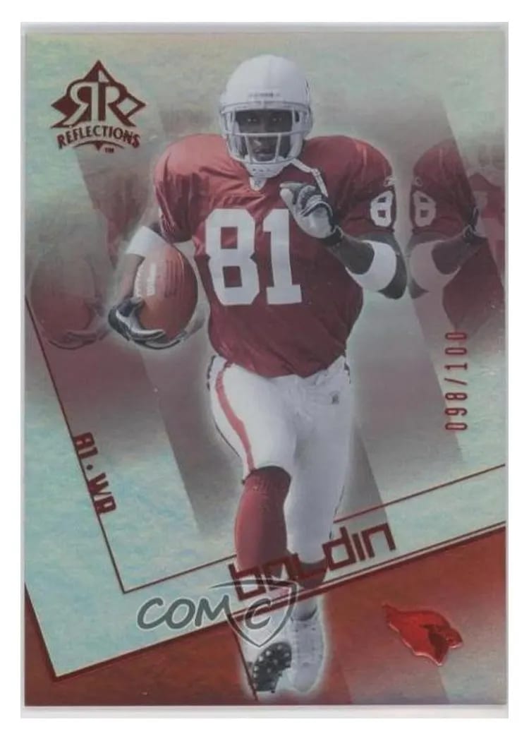 2004 Upper Deck Reflections Anquan Boldin Red #2 card
