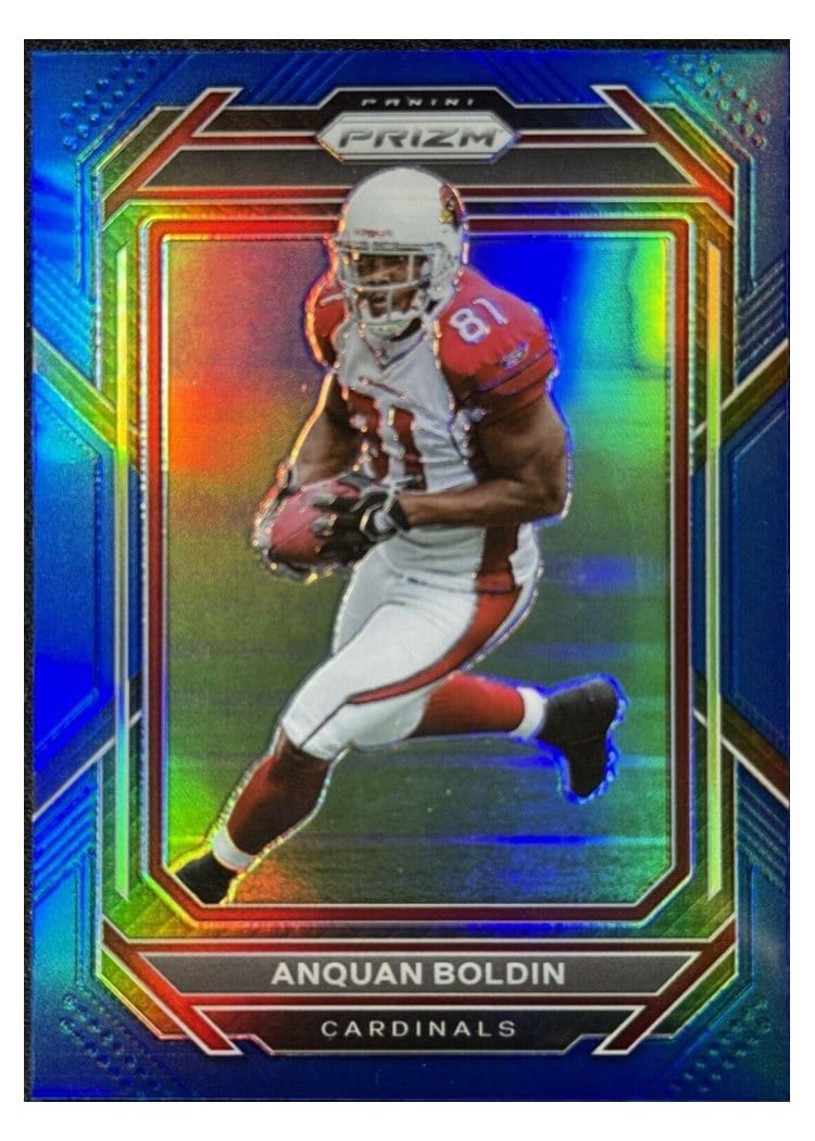 2022 Panini Prizm Base Set Anquan Boldin Blue #10 card