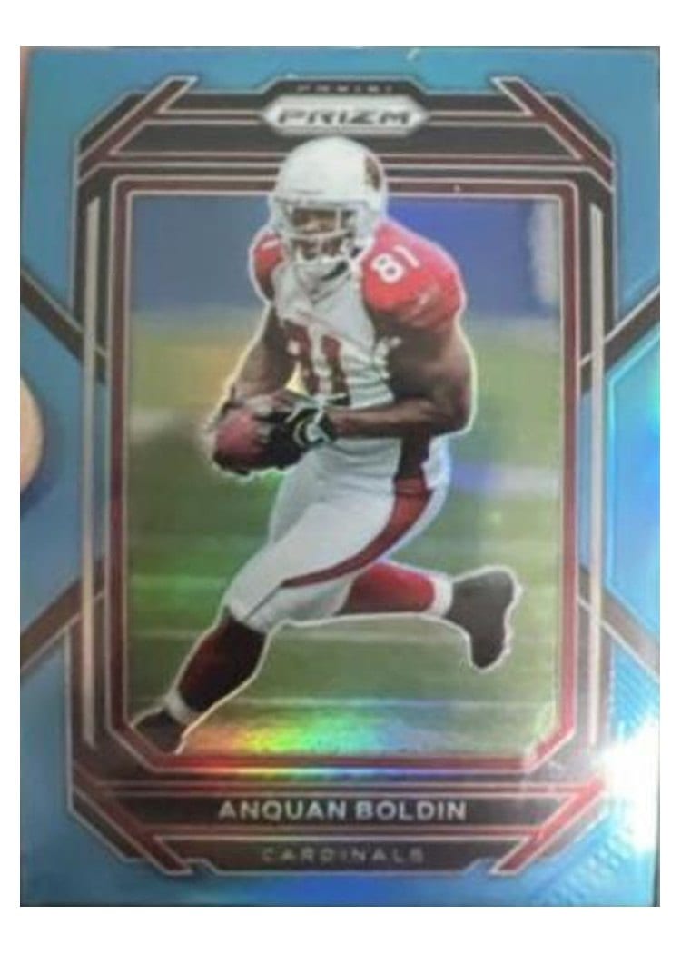 2022 Panini Prizm Base Set Anquan Boldin Light Blue #10 card