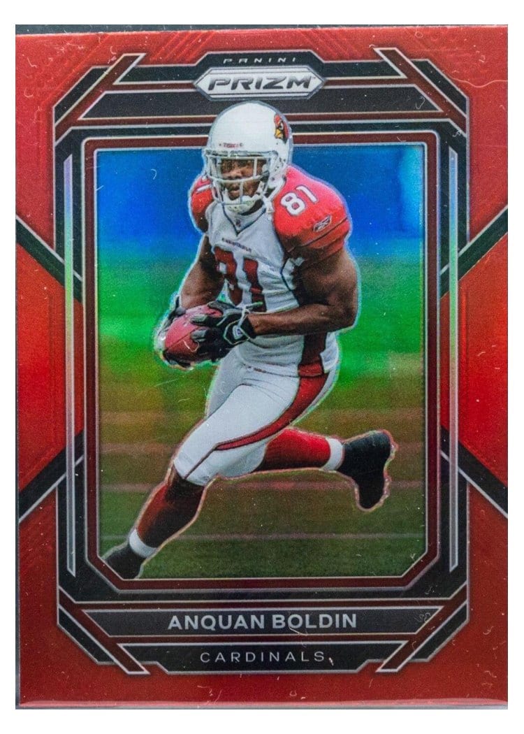2022 Panini Prizm Base Set Anquan Boldin Red #10 card