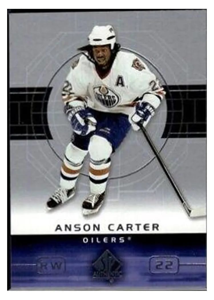 2002 SP Authentic Anson Carter #39 card