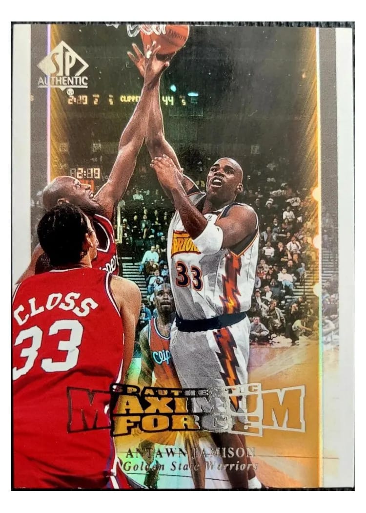 1999 SP Authentic Maximum Force Antawn Jamison #M2 card