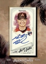2018 Topps Allen & Ginter Framed Mini Autographs Anthony Banda #MA-AN card