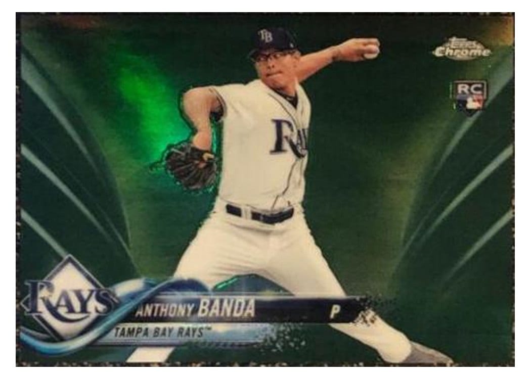 2018 Topps Chrome Base Set Anthony Banda #54 card