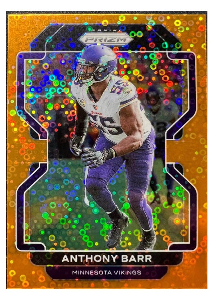 2021 Panini Prizm Base Set Anthony Barr Orange Disco Prizm #131 card