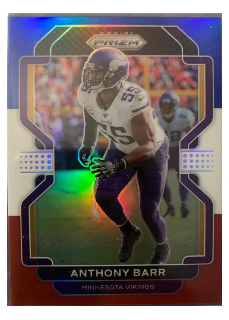 2021 Panini Prizm Base Set Anthony Barr Red White and Blue Prizm #131 card