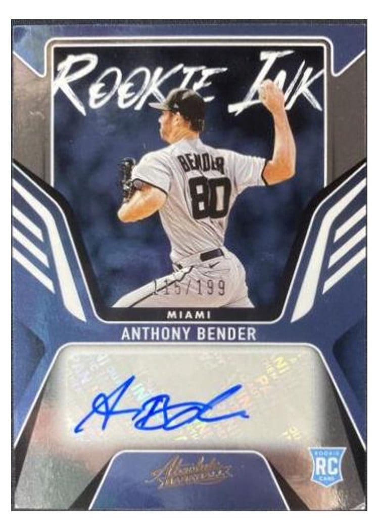 2022 Panini Absolute Rookie Ink Anthony Bender #RKI-AB card