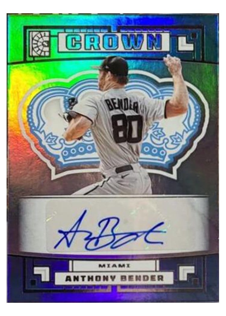 2022 Panini Capstone Crown Autographs Anthony Bender #C-AB