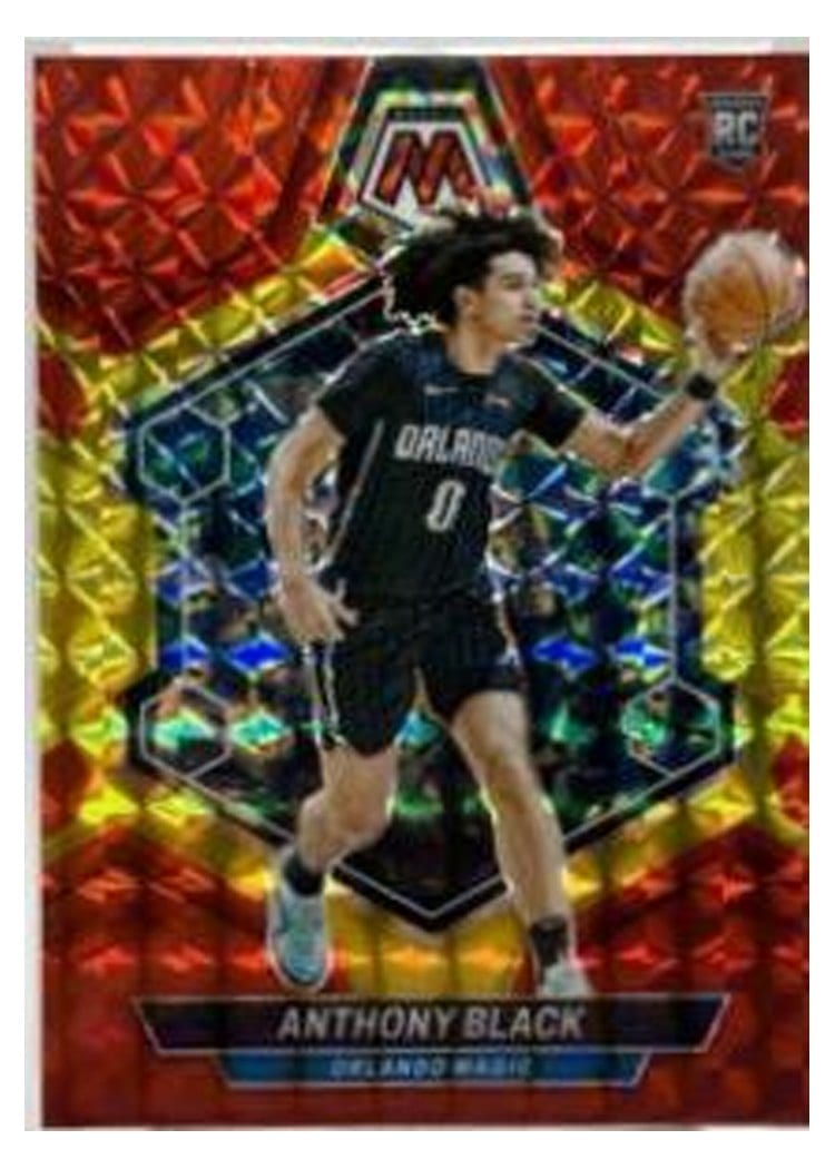 2023-24 Panini Mosaic Base Set Anthony Black Red Yellow Fusion Choice #225 card