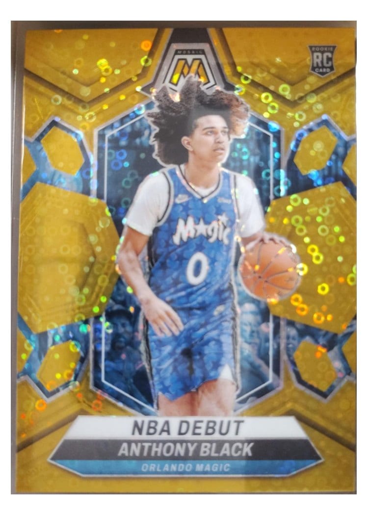 2023-24 Panini Mosaic Base Set Anthony Black Gold Fast Break #263 card