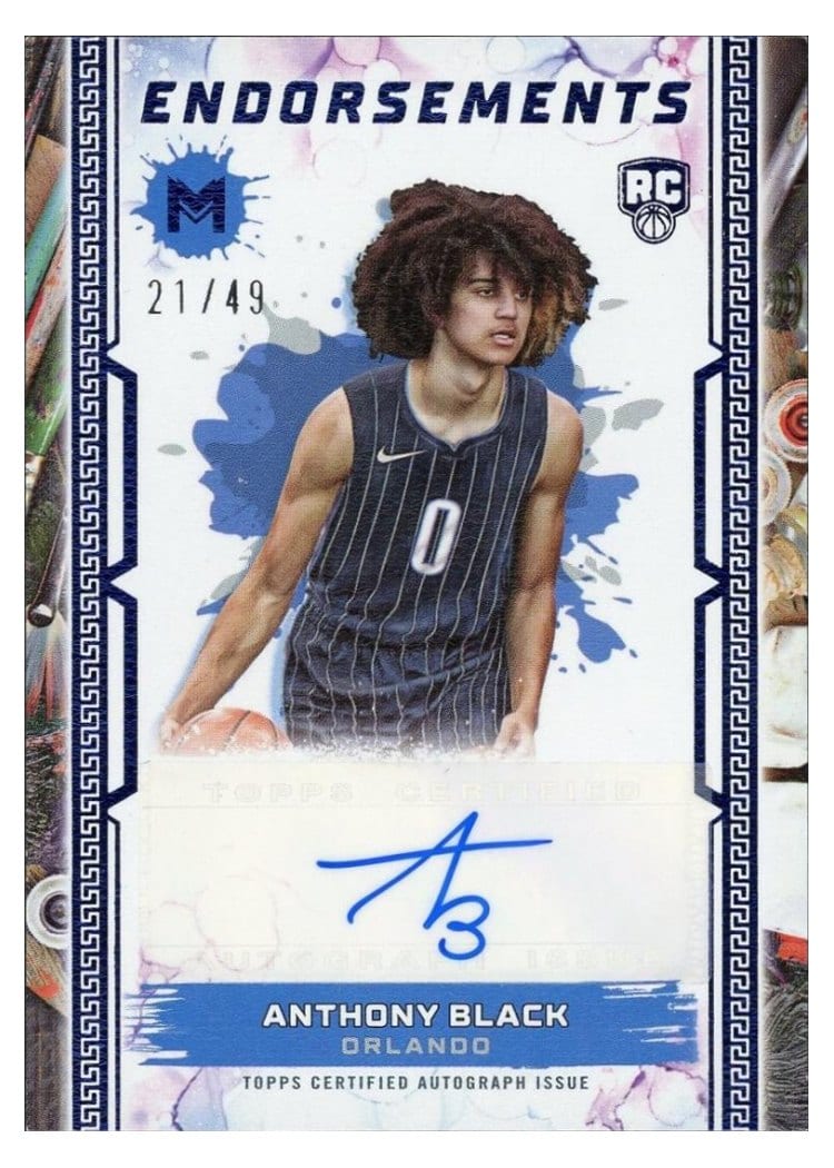 2023-24 Topps Motif Motif Endorsements Anthony Black #ME-AB card