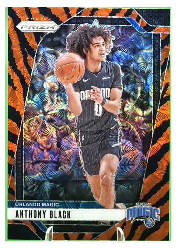 2024-25 Panini Prizm Base Set Anthony Black Choice Tiger Stripe #219 card