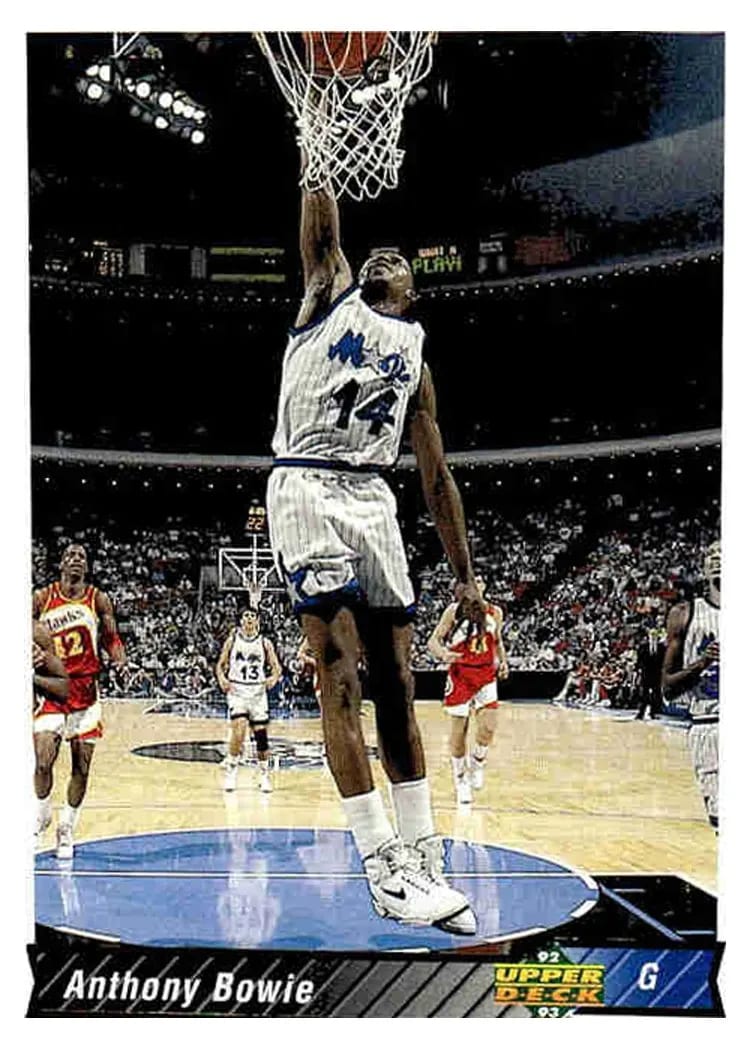 1992 Upper Deck Anthony Bowie #206 card