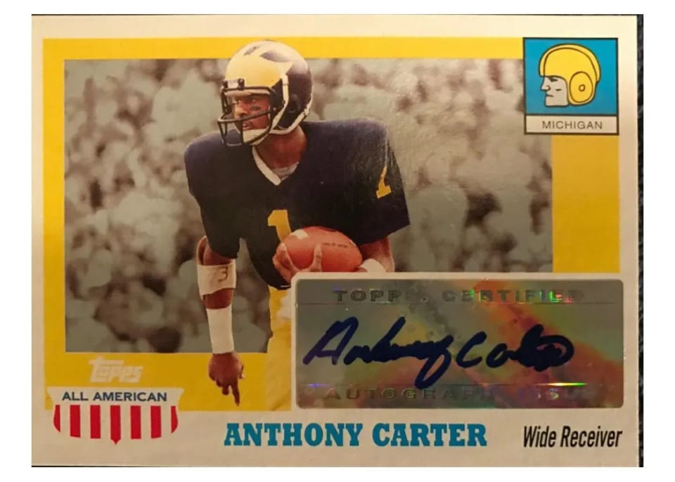 2005 Topps All American Autograph Anthony Carter #A-AC card