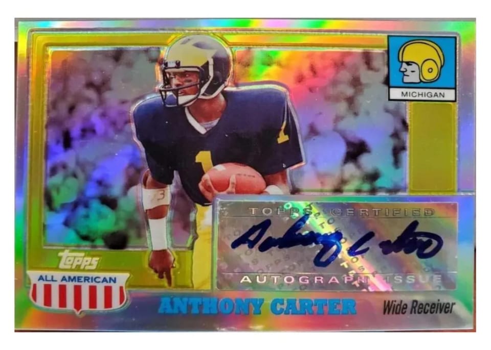 2005 Topps All American Autograph Anthony Carter #A-AC card