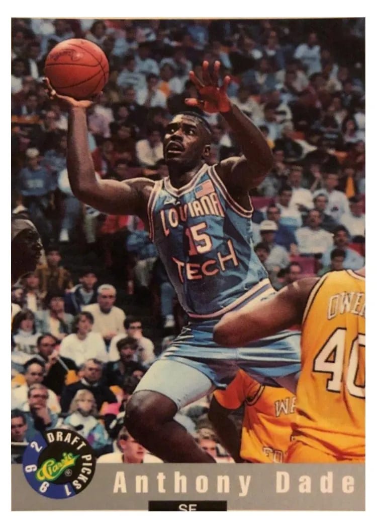 1992 Classic Draft Picks Anthony Dade #81 card