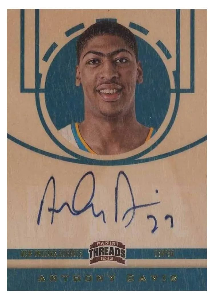 2012 Panini Threads Anthony Davis #201 card