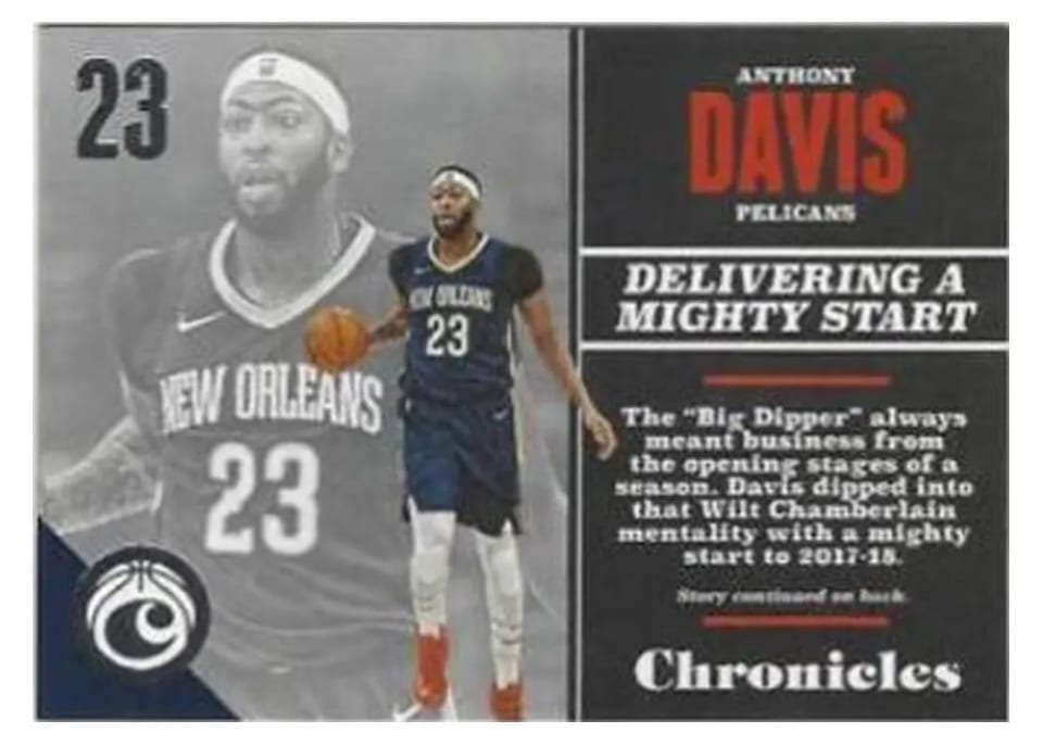 2017 Panini Chronicles Anthony Davis #15 card