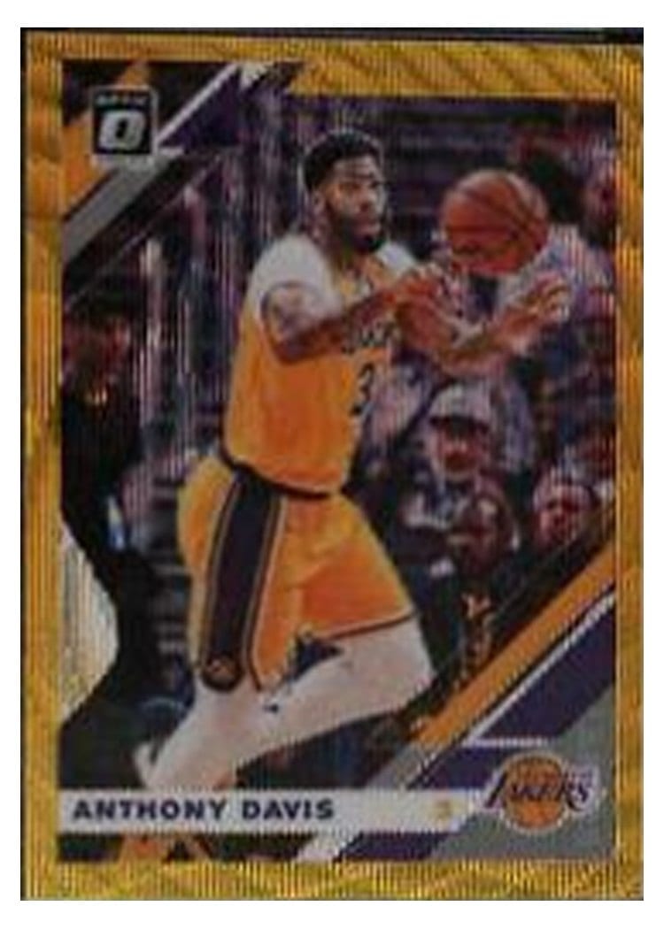 2019-20 Donruss Optic Base Set Anthony Davis #90 card