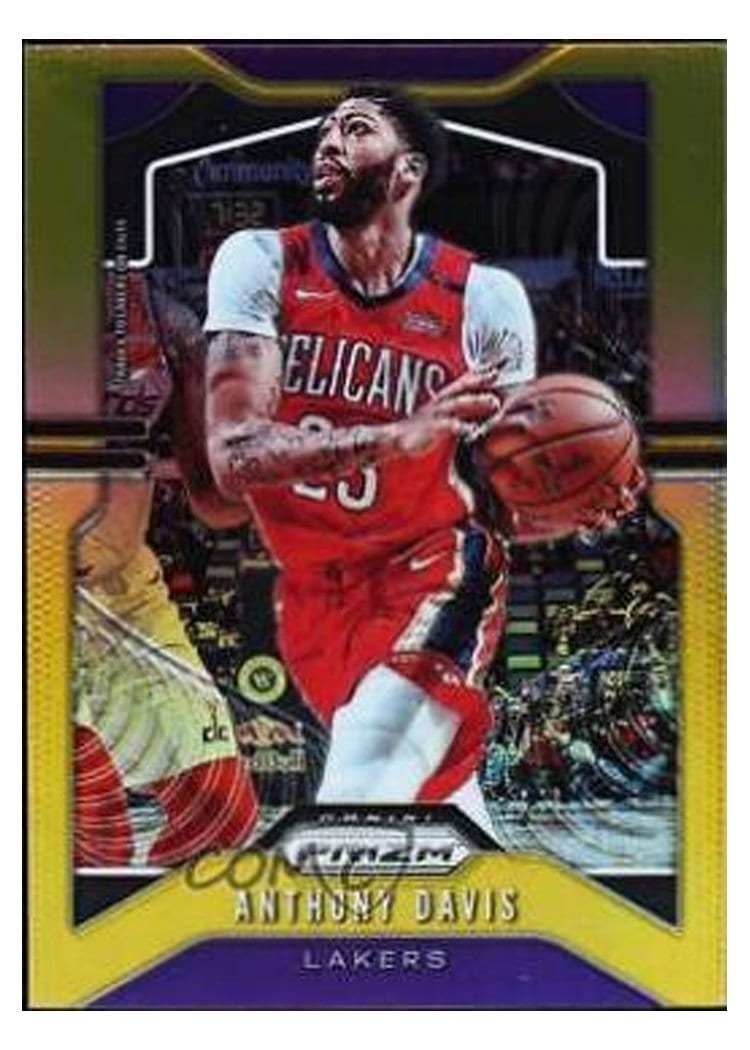 2019-20 Panini Prizm Base Set Anthony Davis #222 card