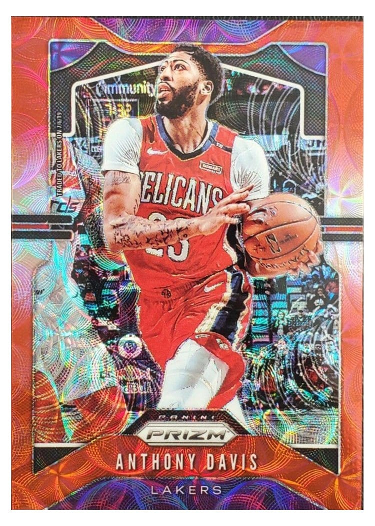 2019-20 Panini Prizm Base Set Anthony Davis #222 card