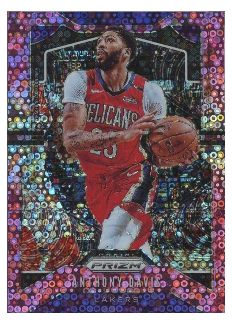 2019-20 Panini Prizm Base Set Anthony Davis #222 card