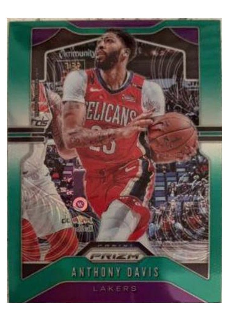 2019-20 Panini Prizm Base Set Anthony Davis #222 card