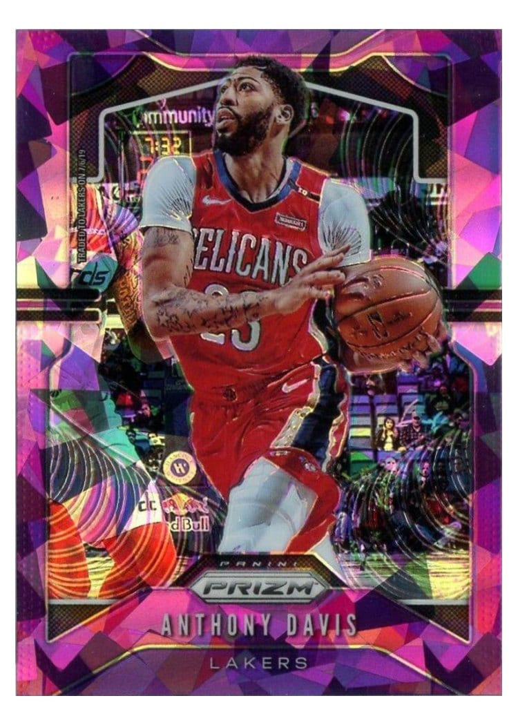 2019-20 Panini Prizm Base Set Anthony Davis #222 card