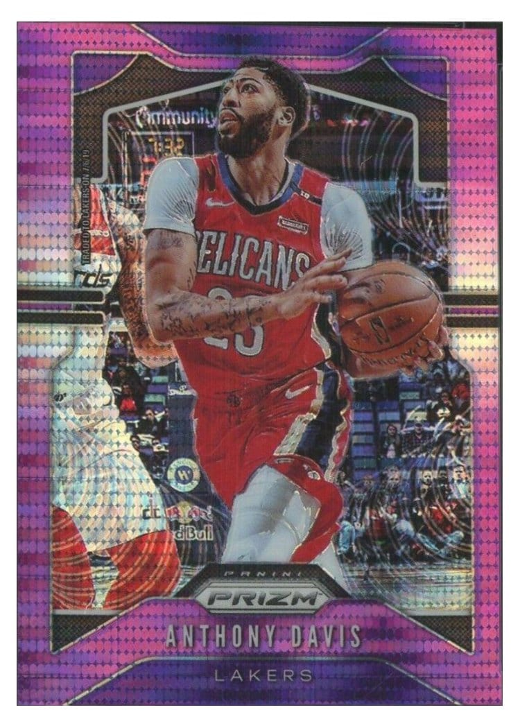 2019-20 Panini Prizm Base Set Anthony Davis #222 card