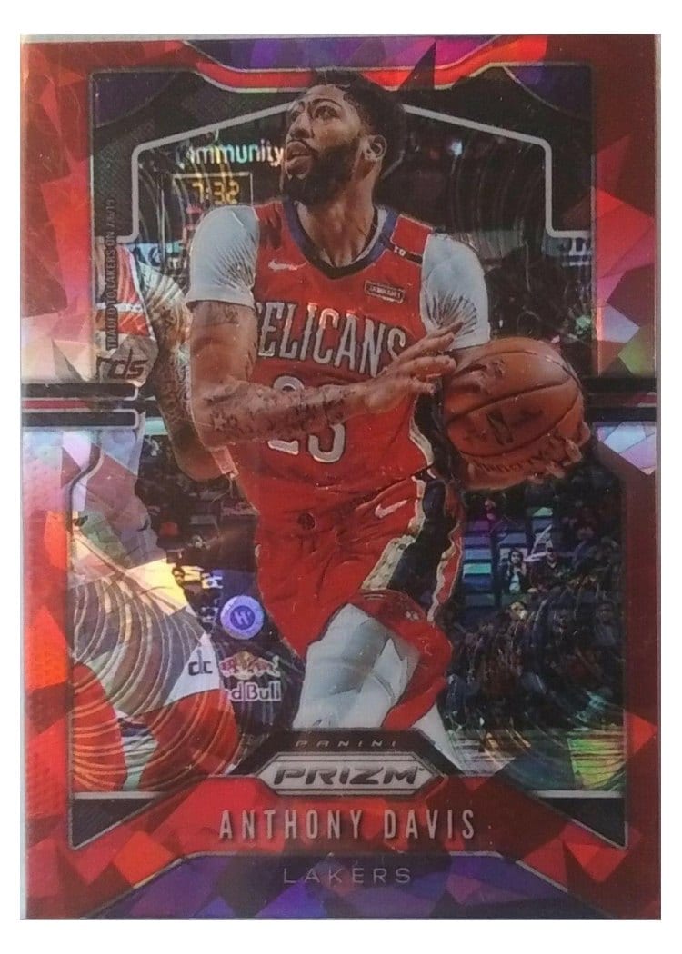 2019-20 Panini Prizm Base Set Anthony Davis #222 card