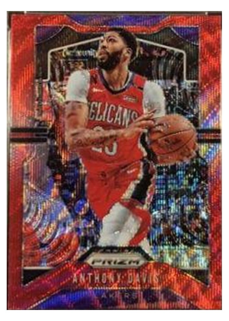 2019-20 Panini Prizm Base Set Anthony Davis #222 card