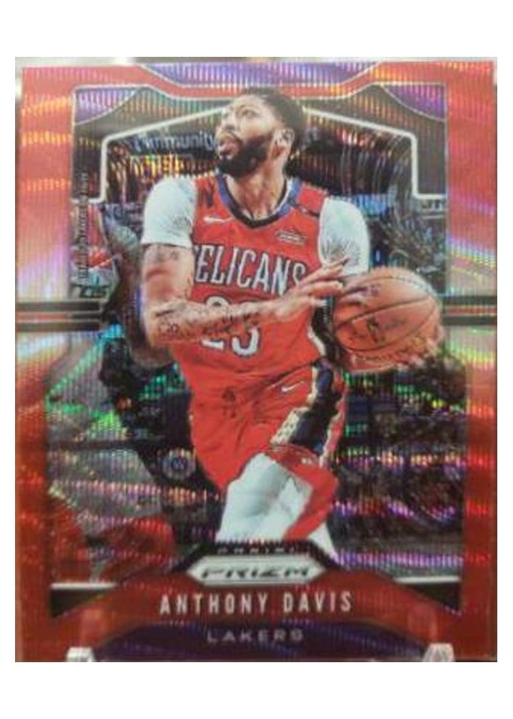 2019-20 Panini Prizm Base Set Anthony Davis #222 card