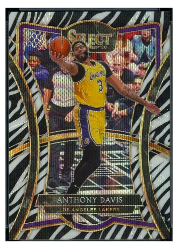 2019-20 Panini Select Base Set Anthony Davis #142 card