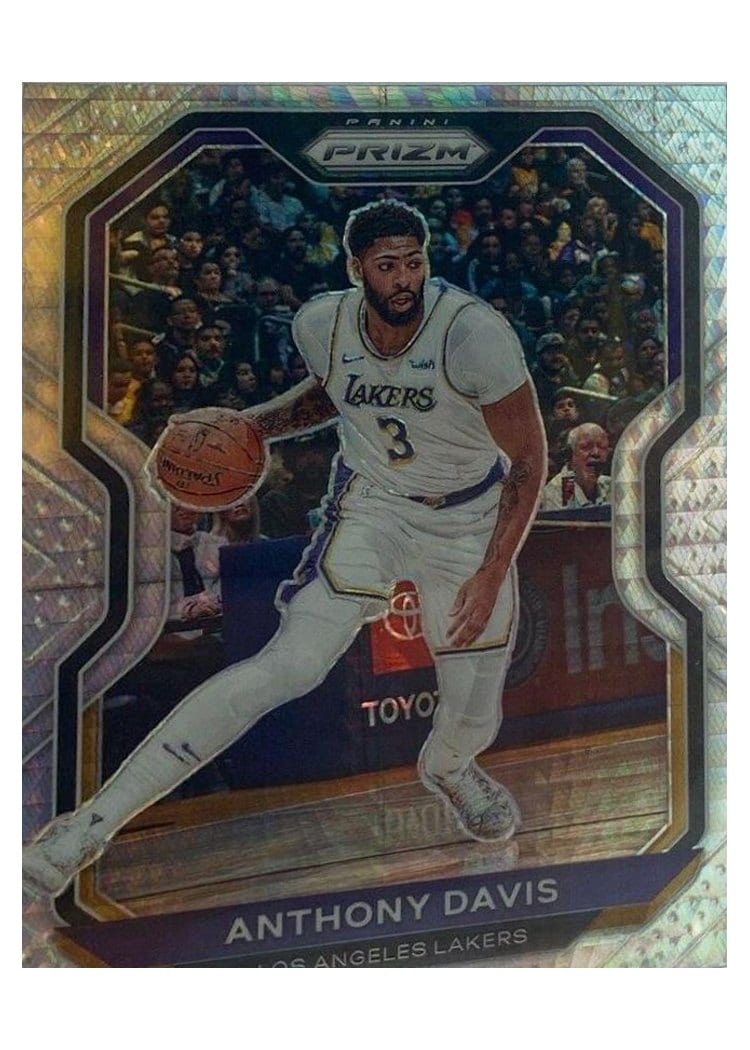2020-21 Panini Prizm Base Set Anthony Davis Hyper Prizm #109 card