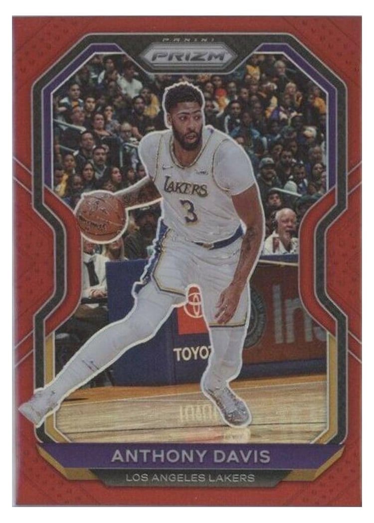 2020-21 Panini Prizm Base Set Anthony Davis #109 card