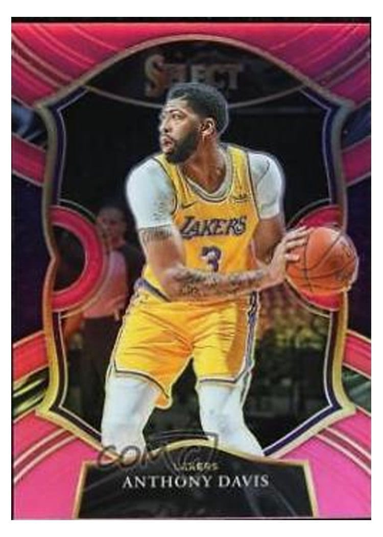 2020-21 Panini Select Base Set Anthony Davis #45 card