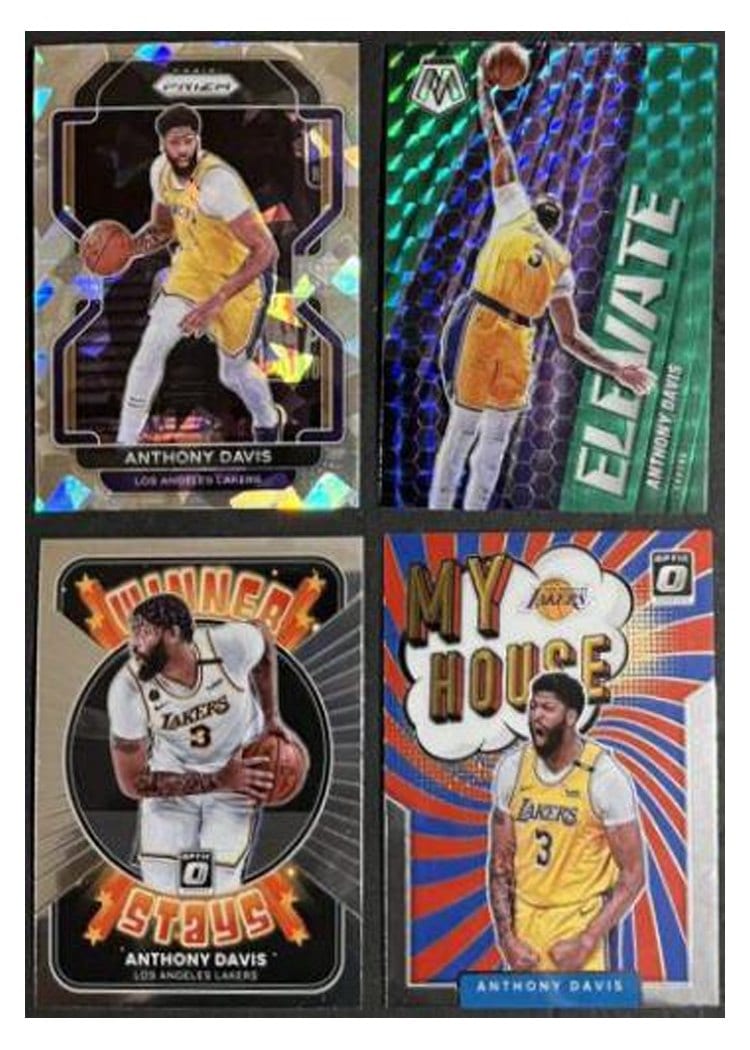 2021-22 Panini Prizm Base Set Anthony Davis #53 card