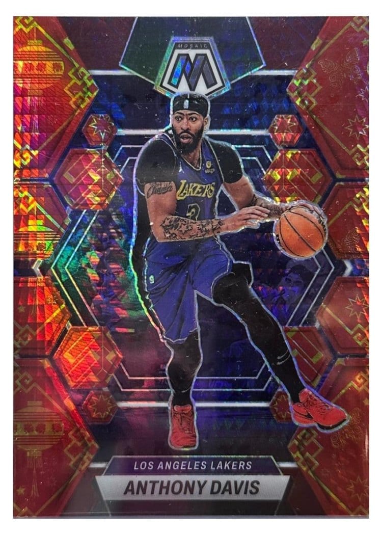 2022-23 Panini Mosaic Base Set Anthony Davis #110 card